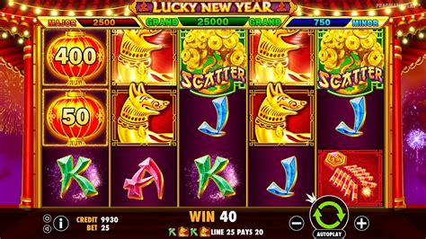 lucky new year demo  This Chinese-themed game features 5 reels and 25 paylines with an RTP of 96