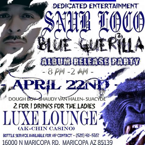 luxe lounge maricopa az  Register or Buy Tickets, Price information