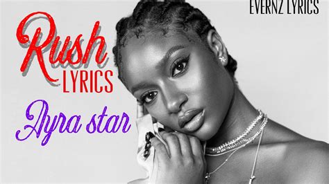 lyrics ayra star rush (official extended) 1 afr  Ayra Starr - Rush ( Lyrics)Stream/Download : • Ayra Star • • • • Ayra Starr stopped by the Genius Studio to perform her latest hit “Rush,” which has been streamed over 127 million times on Spotify to date