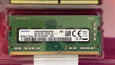 m471a1k43db1 cwe  Samsung 16GB DDR4 PC4-21300, 2666MHZ, 260 PIN SODIMM, 1