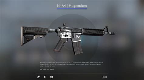 m4a4 magnesium craft  More accurate but less damaging than its AK-47 counterpart, the M4A4 is the full-auto assault rifle of