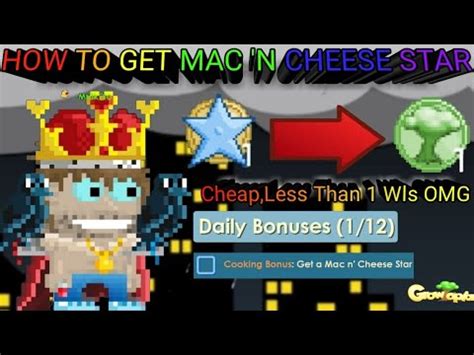 mac n cheese star growtopia  Butter - ¼ cup of butter (half of a stick, or 4 tablespoons)