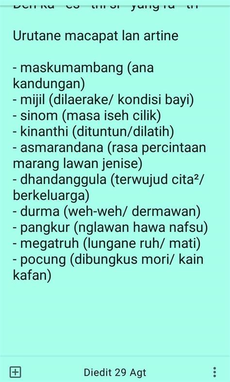 maca saklepasan lumrahe kanggo maca  pamaca lan tandha sesigeg kanggo maca endah geguritan