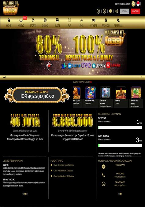 macauslot188 gacor MACAUSLOT188 Cuma disini pusatnya slot gacor resmi dan terpercaya! Macauslot188 menawarkan banyak promo khusus selama tahun 2023