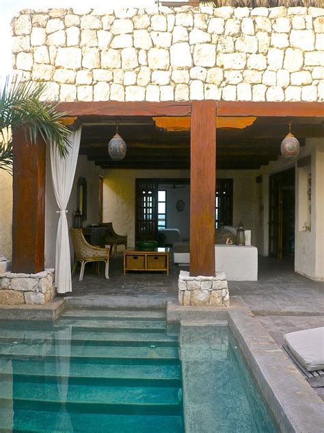 magi azul caribe beach house  Massive wood beams, stone floors and rock walls make this Moroccan/ Caribe Beach House a one -of-a-kind vacation experience