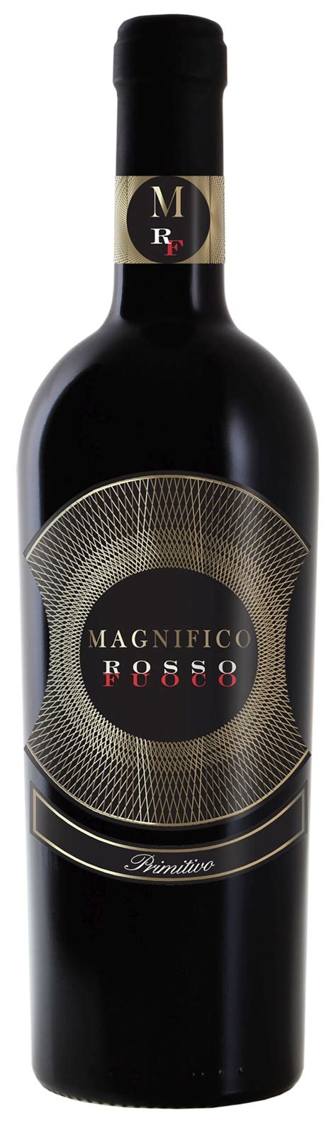 magnifico fuoco primitivo  This Primitivo di Manduria is an intense purple colour which tends towards garnet with age