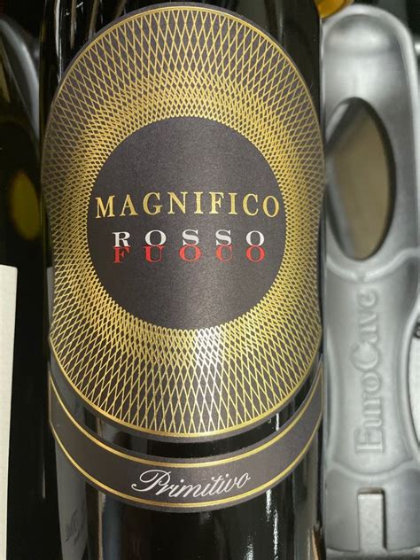 magnifico fuoco primitivo  A classic Primitivo wine is high in both alcohol and tannins, intensely flavored and deeply colored