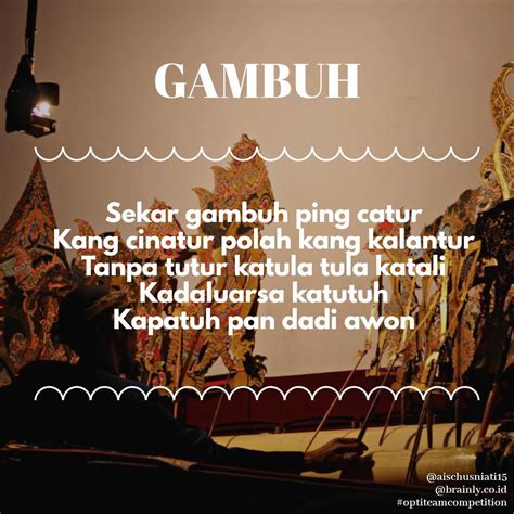 makna tembang gambuh sekar gambuh ping catur Mendiskusikan isi atau makna tembang macapat yang disajikan guru;