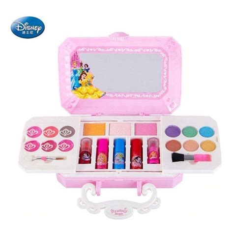 maleta maquiagem infantil princesas disney 35 itens Maleta Maquiagem Infantil Completa P/ Criança Kit Estojo Pro