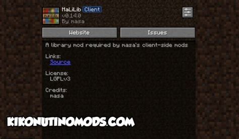 malilib 1.16.5 forge 14