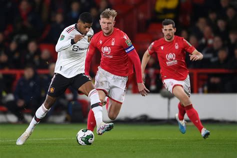 manchester united vs nottingham forest totalsportek 75' Nottingham Forest player Gustavo Scarpa hits a shot, successfully blocked by Man Utd