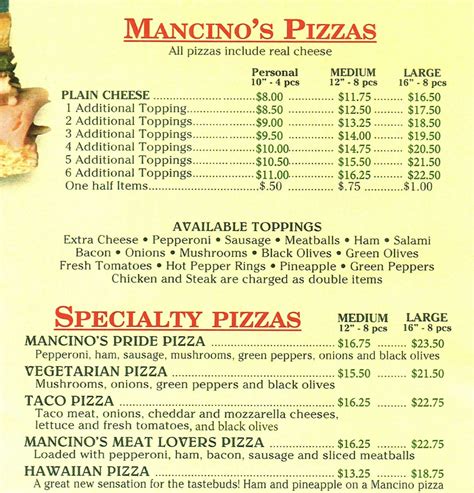 mancino's owosso menu  Successfully reported! Cancel