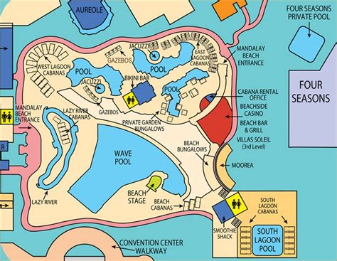 mandalay bay pool map  3950 S Las Vegas Blvd, Las Vegas, NV 89119 702