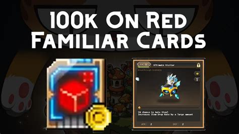 maplestory red familiar card  Familiarities come in five ranks from Common in Legendary
