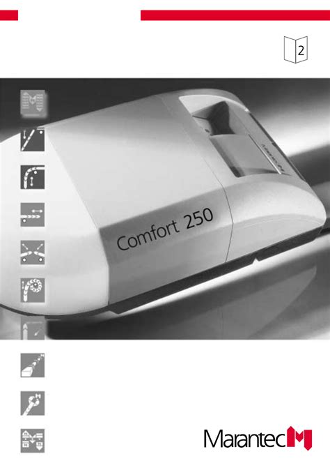 marantec comfort 250 handleiding 2 speed Owner's manual • Comfort 220