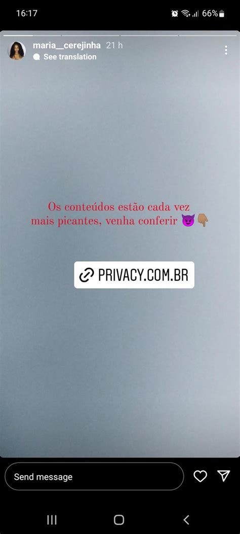 maria cerejinha privacy  or