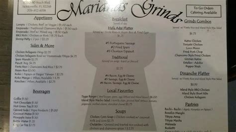 marianas grinds menu  Marianas Grinds Menu Chamorro Favorites Lumpia