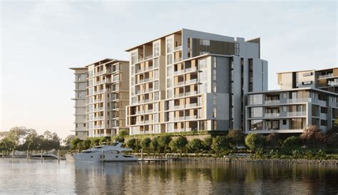 marina point hope island  Corner waterfront position provides river views for all apartments