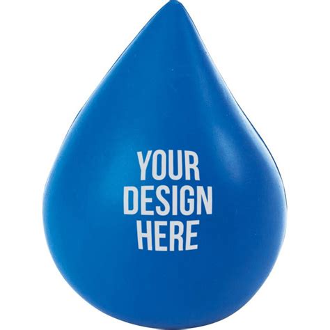 marketing blue water drop stress ball  Material: Rubber