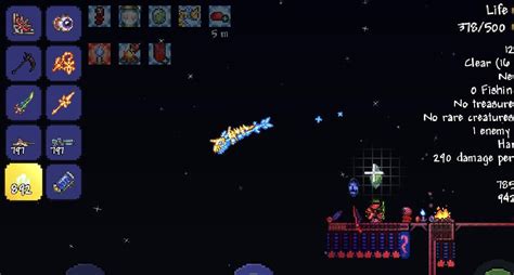 martian probe terraria The Charged Blaster Cannon is a Hardmode, post-Golem magic weapon that fires electric spheres and beams