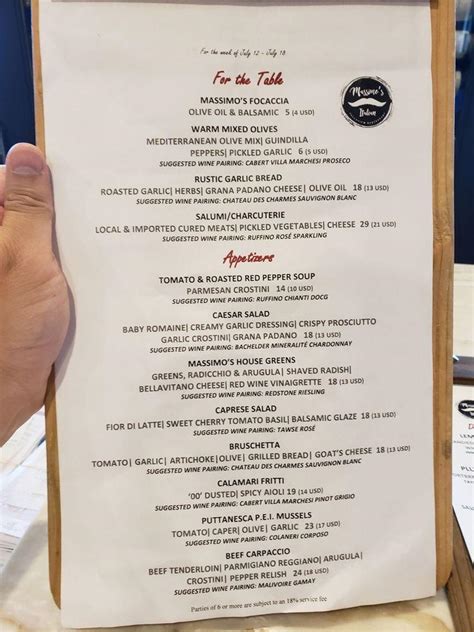 massimo's italian fallsview restaurant menu 5 of 5 on Tripadvisor and ranked #3 of 465 restaurants in Niagara Falls