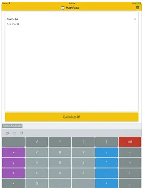 mathapapa MathPapa is a tool that helps users solve equations and inequalities, view step-by-step solutions, analyze graphs, calculate square roots, and more