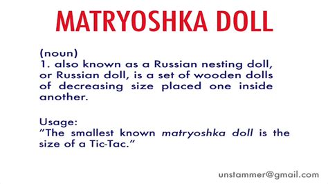 matryoshka doll pronounce  (Credit: Artemiy Ober) The Slavic crone, known for living in a house built on chicken legs and feasting on children, is a complex, and arguably feminist,