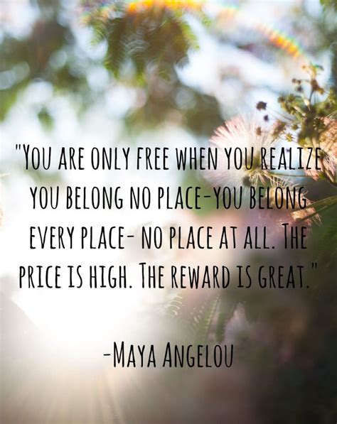 maya angelou belonging quote ”