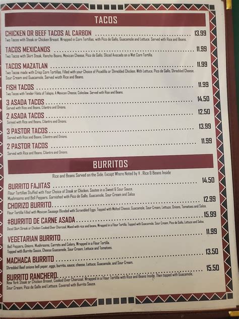 mazatlan grill inc. susanville menu  22