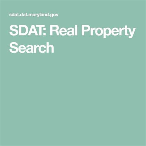 md sdat real property Property Address (Number, Street, City, State, Zip) 2