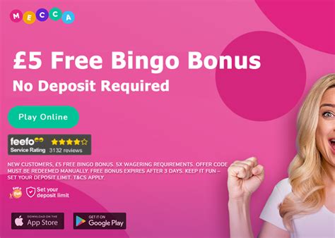 mecca bingo promo codes  Stake £1 and use the appropriate bonus code ( CASHBACKMON, CASHBACKTUE, CASHBACKWED, CASHBACKTHUR, CASHBACKFRI, CASHBACKSAT, CASHBACKSUN )