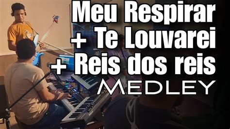 medley meu respirar te louvarei cifra  G C/G Perto quero estar D/F# G Junto aos teus pés D/F# C/E Pois prazer maior não há Em Em/D C7M D Que me render e te adorar G C/G Tudo que há em mim D/F# G Quero te ofertar D/F# C/E Mas, ainda é pouco eu sei Em Em/D C Se comparado ao que ganhei [Pré-Refrão] G/D D7 (4/9) Não