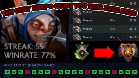 meepo skills  Meepo is a very unique hero (which is why I love him) and as such I will start with his ultimate: Divided We Stand! Divided We Stand For each level that is put into Meepo 's ultimate, Meepo gains control over a clone of himself which equips only the same boots as the main Meepo and has independent