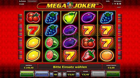 mega joker online spielen  Mega Joker echtgeld slot ist ein Spielautomat mit 5 Gewinnlinien und zwei Sätzen von drei Walzen, die Sie entweder zum Spaß oder um Geld spielen können