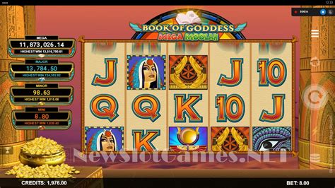 mega moolah goddess The Mega Moolah Goddess slot is a 5 reel, 25 payline game with a low 93