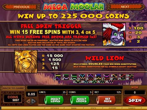 mega moolah gratis spielen On September 28, 2018, a lucky player managed to win a Mega jackpot worth €18,910,688