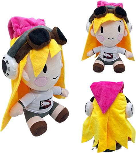 melony plush smg4 2023 SMG4 Plush Toys, Cartoon and Anime Peripheral Plush Stuffed Toys, Soft and Cute SMG4 Character Meggy Tari Melony Plush Toys, Birthday Gift for Boys and Girls Game Fans (Yellow 7