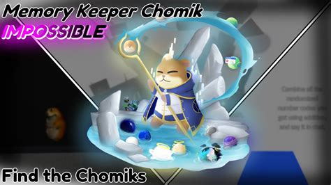 memory keeper chomik  The description for this chomik ingame is: "yummy" The hint for this chomik is: Hidden in the Glacier Freeze in Find the Reggies [⚠Due to recent complications find