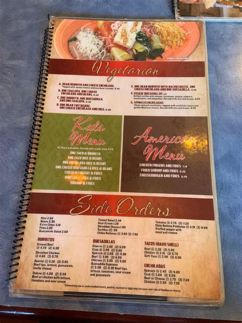 mi casita mexican restaurant laurinburg menu 01 mi away