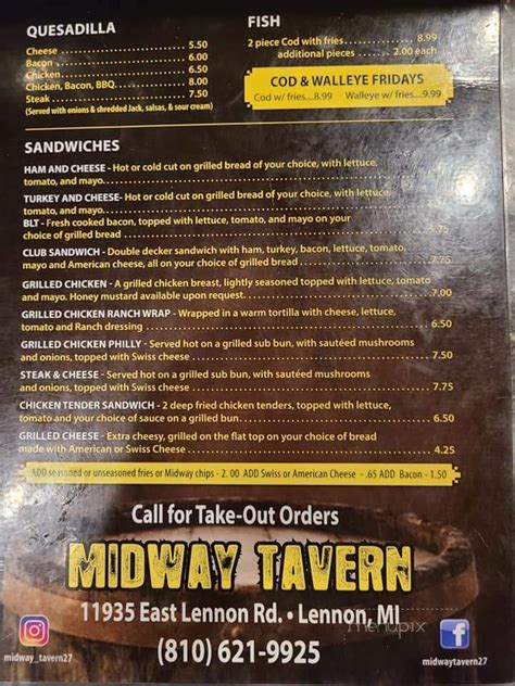 midway tavern lennon menu Explore menu, see photos, and read reviews for Midway Tavern