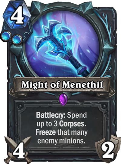 might of menethil hearthstone Might of Menethil was cooler just cause of its name ;) Comment by 193367 Don't get me wrong