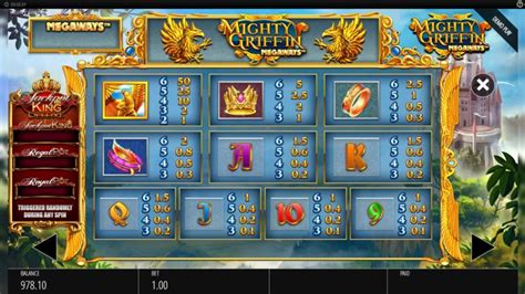 mighty griffin megaways kostenlos spielen  Based on a mythical creature that’s part eagle and part lion, this slot boasts an interesting theme