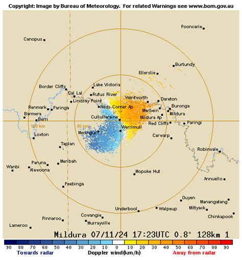 mildura radar 512  Meteor 735CDP C-band Doppler