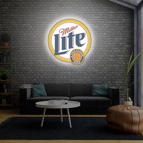 miller lite decor 00 Queen Sense 20" Millers Lite Happy Hour Neon Sign Acrylic Beer Pub Bar Handmade Wall Decor Neon Light A120MLLHHA2