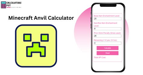 minecraft anvil calculator Minecraft Nether portal dimensions