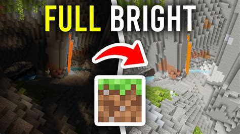 minecraft bedrock fullbright  Full Brightness Toggle is a client-side mod which allows players to instantly turn the brightness (gamma) to full with the press of a button