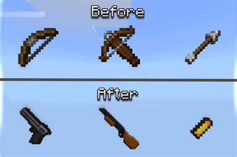 minecraft crossbow to gun texture pack Hello everyone! After struggling for a while just finding snippets of info on the internet we have managed to get custom model data working on bows and crossbows on our server