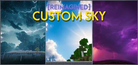 minecraft custom skies  This pack replaces your sky with an incredibly realistic sky that is very immersive