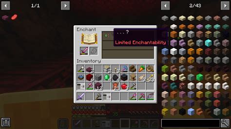 minecraft limited enchantability  Here he is an example command: /give @p feather 1 0 {enchantability: {setValue:12}} This feather will be able to be enchanted, because it's enchantability is now higher than 0, and it will get