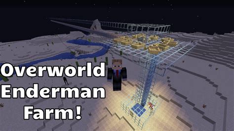 minecraft overworld enderman farm A rare Enderman holding netherrack